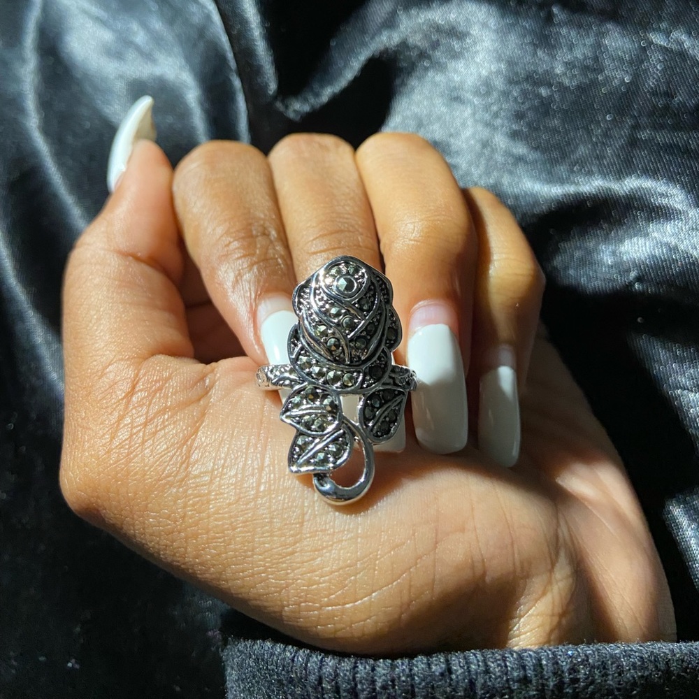 Rose silver ring - Picture 6 of 6